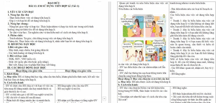 Giáo án Đạo đức 5 Em sử dụng tiền hợp lí