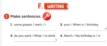 Sách bài tập tiếng Anh lớp 4 unit 4 My birthday party minh họa 10