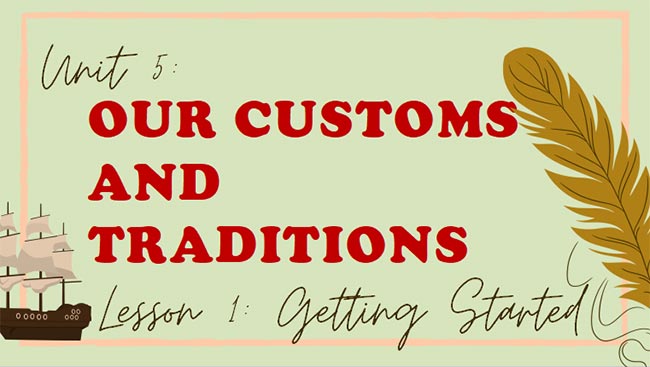 Giáo án PowerPoint Tiếng Anh 8 Unit 5: Getting Started