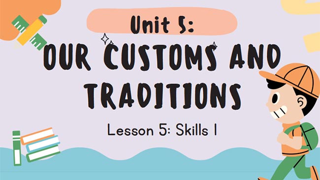 Giáo án PowerPoint Tiếng Anh 8 Unit 5: Skills 1