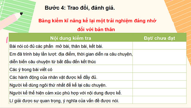 PowerPoint Ngữ văn 6 Bài 3: Kể về một kỉ niệm của bản thân