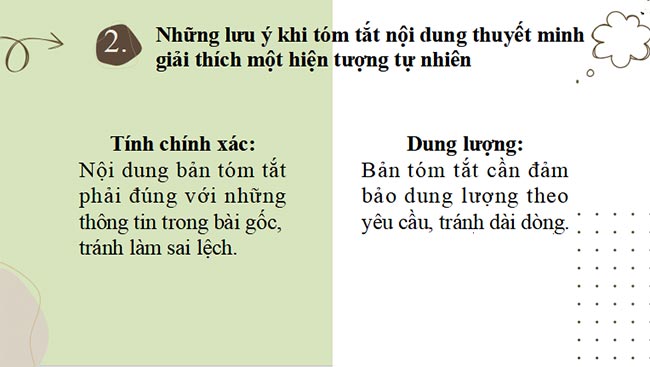 PowerPoint Ngữ văn 8 Bài 3: Tóm tắt nội dung thuyết minh giải thích một hiện tượng tự nhiên