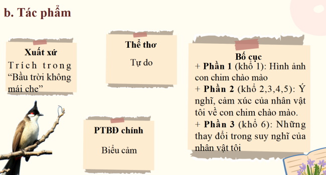 PowerPoint Ngữ văn 6 Bài 3: Con chào mào