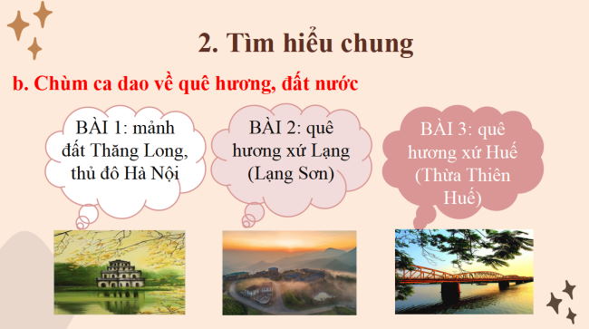 PowerPoint Ngữ văn 6 Bài 4: Chùm ca dao về quê hương đất nước