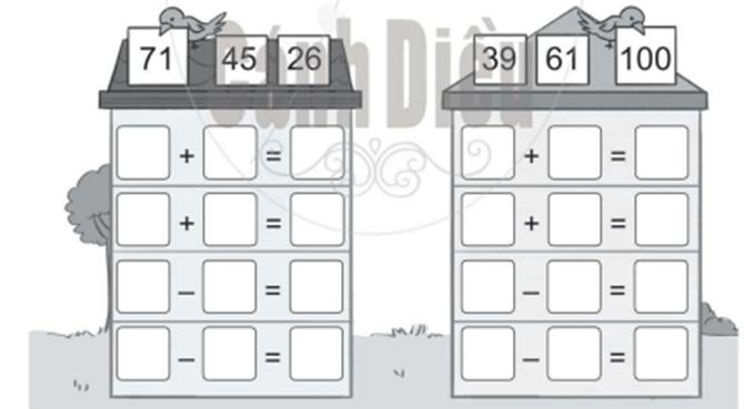 Vở bài tập Toán lớp 2 Cánh diều Bài 37: Luyện tập chung (trang 60)