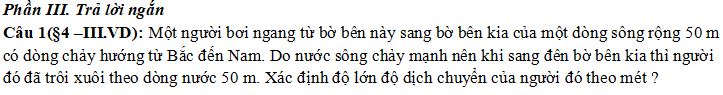 Đề thi Giữa học kì 1 môn Vật lý lớp 10