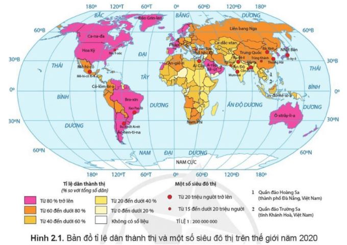 Giải Chuyên đề Địa lí 10 Cánh diều: Khái niệm đô thị hóa và ý nghĩa của tỉ lệ dân thành thị
