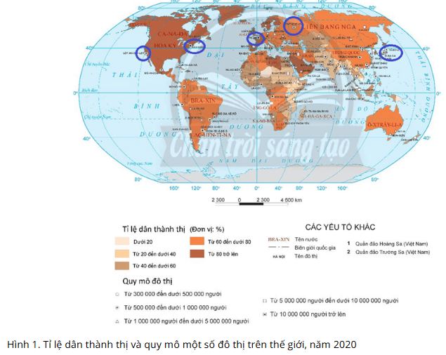 Giải Chuyên đề Địa lí 10 Chân trời sáng tạo: Đô thị hóa ở các nước phát triển