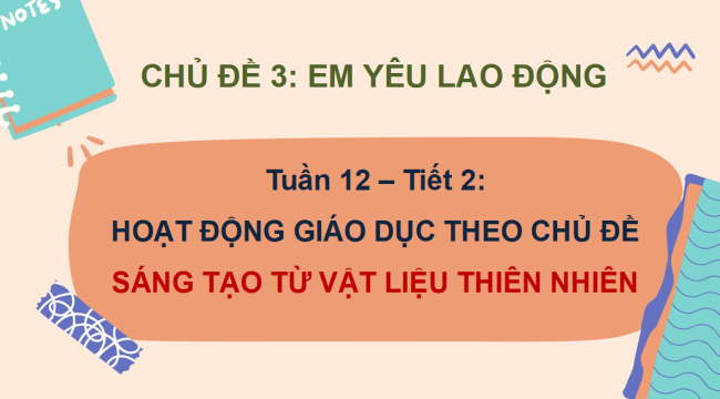 PowerPoint Hoạt động trải nghiệm 2 Tuần 12