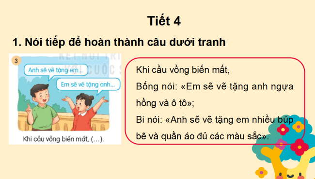PowerPoint Tiếng Việt 2 Bài 3: Kể chuyện Niềm vui của Bi và Bống