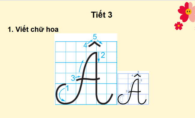 PowerPoint Tiếng Việt 2 Bài 3: Viết chữ hoa Ă, Â