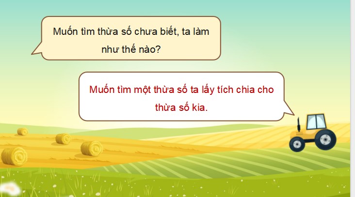 Bài 13: Tìm thành phần trong phép nhân, phép chia