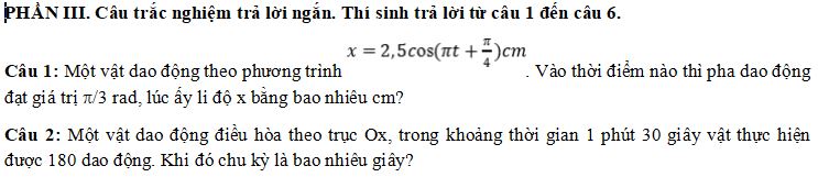 Đề thi Giữa học kì 1 môn Vật lý lớp 11
