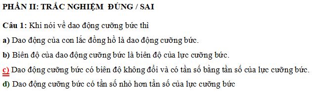 Đề thi Giữa học kì 1 môn Vật lý lớp 11