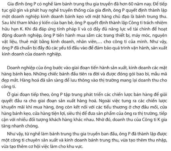 Giải Chuyên đề Kinh tế Pháp luật 10 Chân trời sáng tạo bài 5