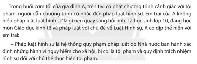 Giải Chuyên đề Kinh tế Pháp luật 10 Chân trời sáng tạo bài 6