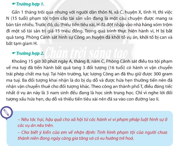 Giải Chuyên đề Kinh tế Pháp luật 10 Chân trời sáng tạo bài 7