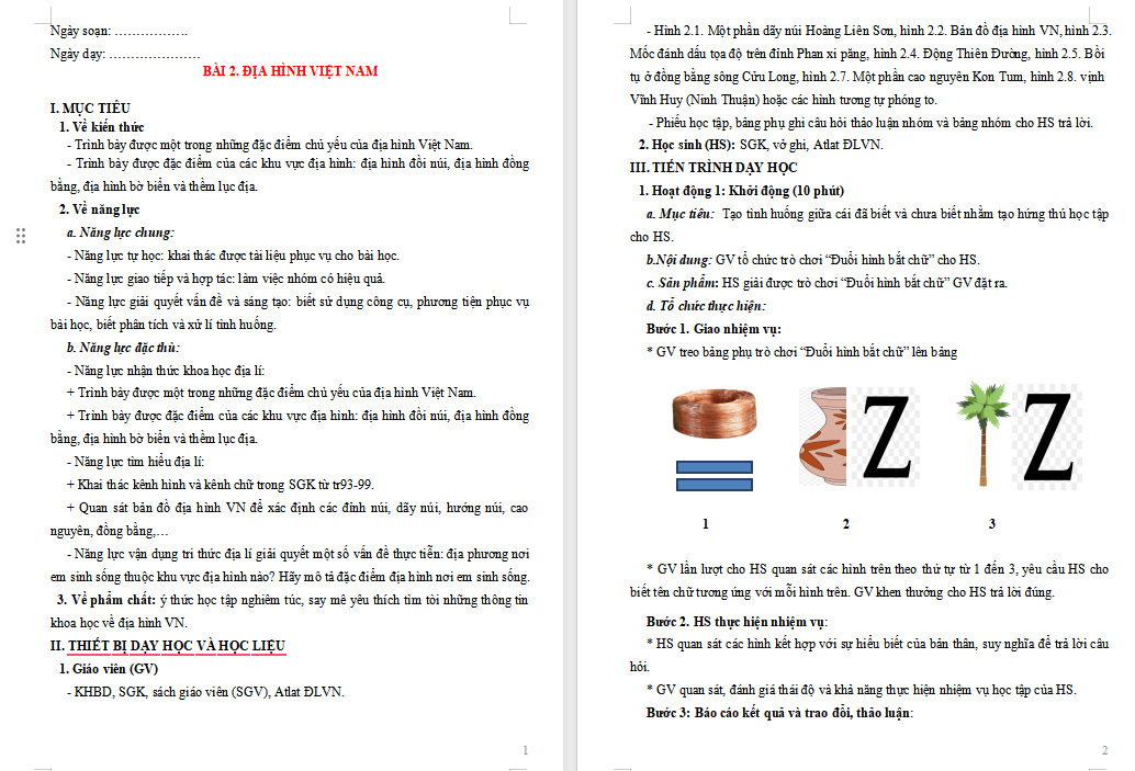 Giáo án PowerPoint Địa lí 8 Bài 2