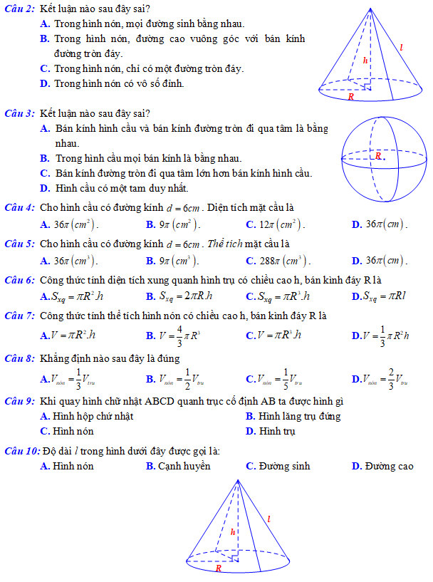Bài tập cuối chương 10
