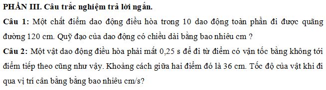 Đề thi Giữa học kì 1 môn Vật lý lớp 11