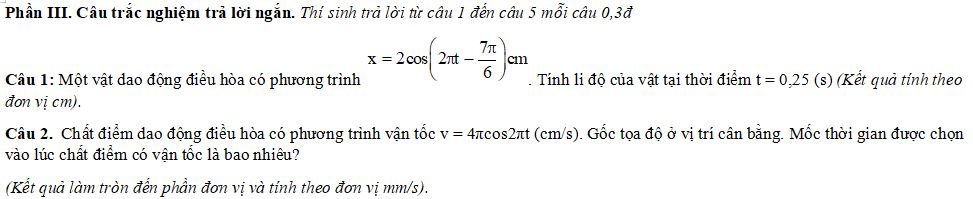 Đề thi Giữa học kì 1 môn Vật lý lớp 11