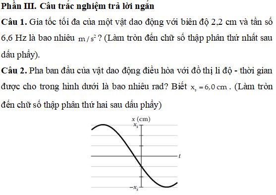 Đề thi Giữa học kì 1 môn Vật lý lớp 11