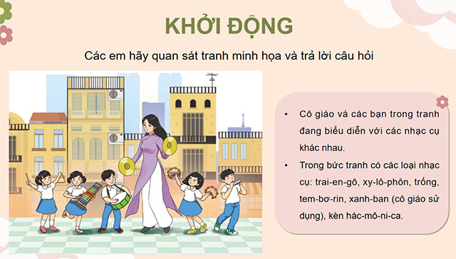 Bài giảng điện tử Âm nhạc 3 Cánh diều - Học kì 1