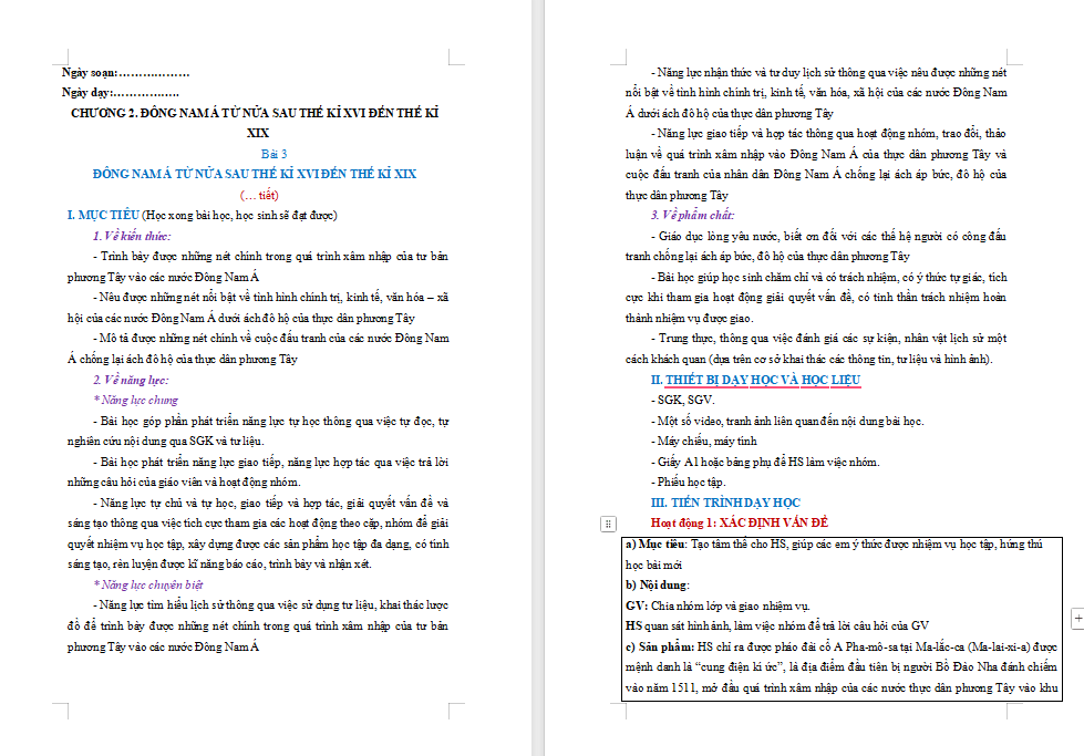 Giáo án PowerPoint Lịch sử 8 Bài 3