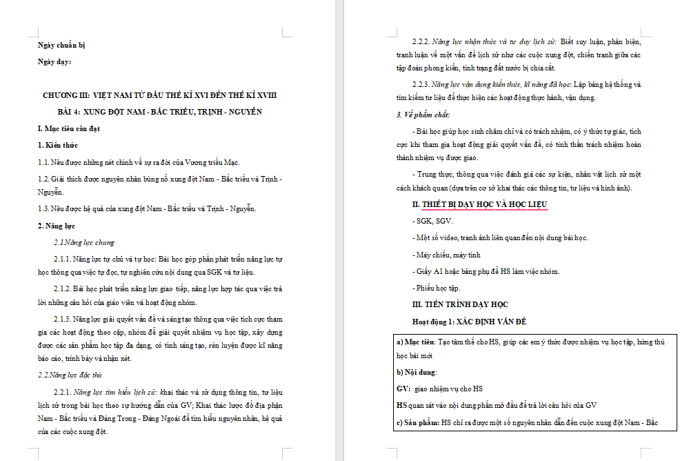 Giáo án PowerPoint Lịch sử 8 Bài 4