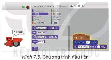 Giải Chuyên đề Tin học 10 Kết nối tri thức bài 7: Thực hành cài đặt và kết nối robot