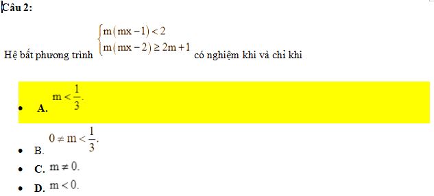 Đề ôn thi phần Tư duy định lượng