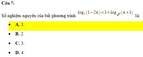 Đề ôn thi phần Tư duy định lượng