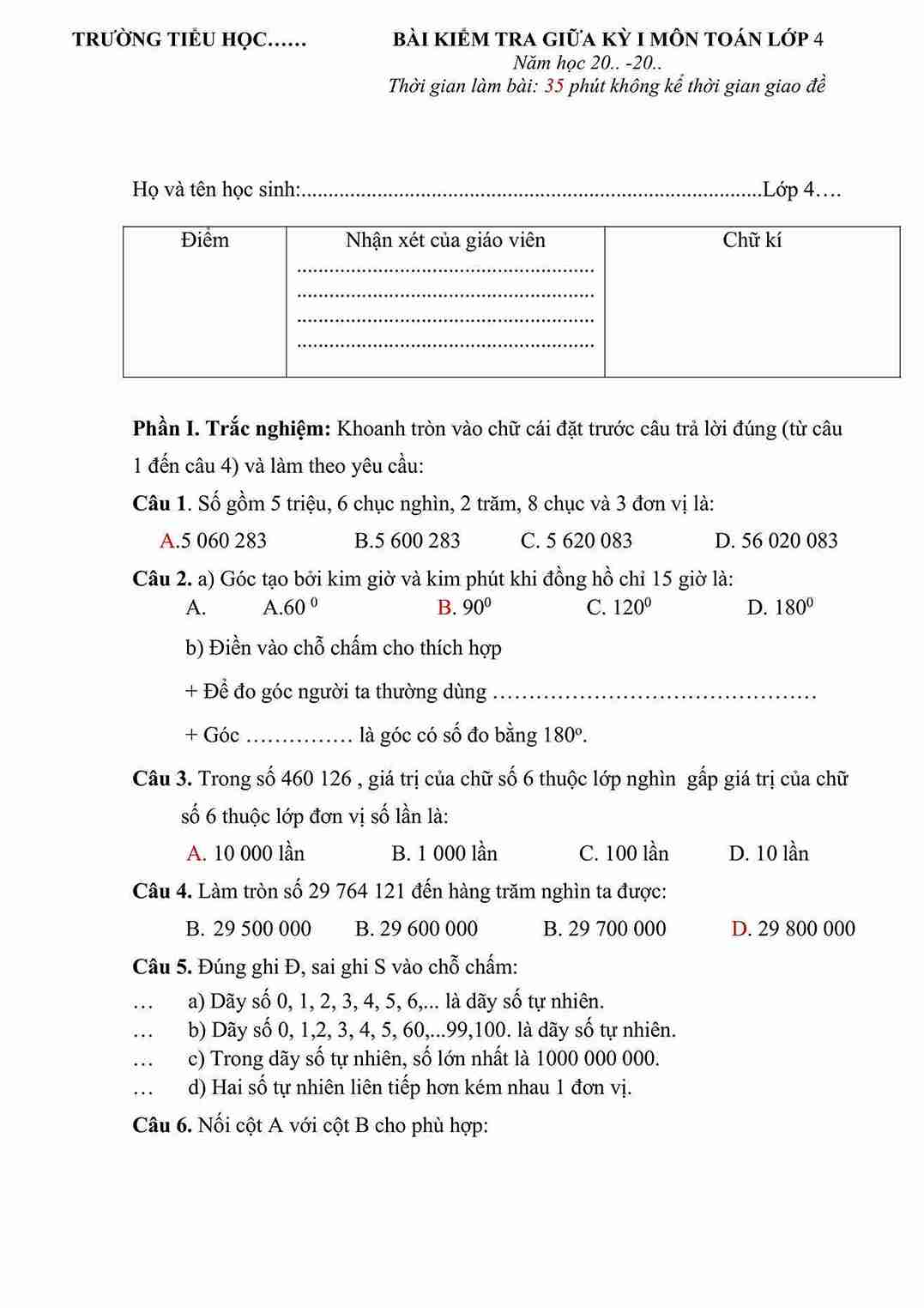 De thi giua ki 1 Toan 4 CD De so 2 1*799584