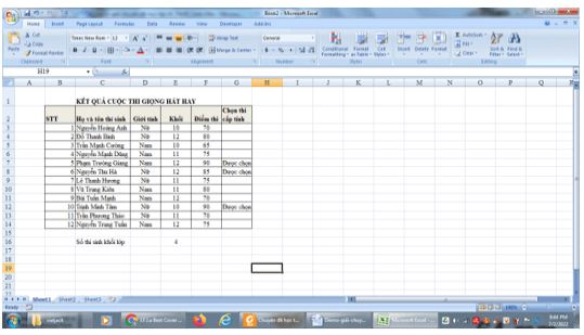 Giải Chuyên đề Tin học 10 Cánh diều bài 2: Các hàm tính toán theo điều kiện