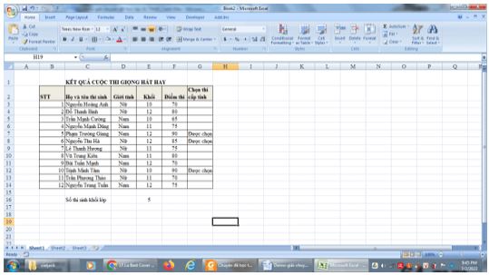 Giải Chuyên đề Tin học 10 Cánh diều bài 2: Các hàm tính toán theo điều kiện