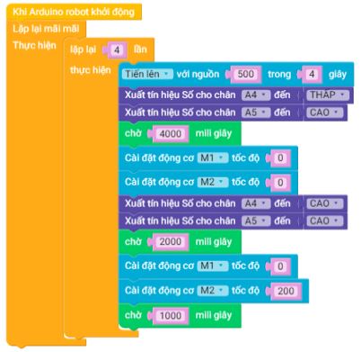 Giải Chuyên đề Tin học 10 Cánh diều bài 2: Thực hành điều khiển robot giáo dục di chuyển