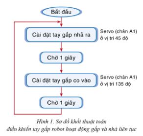 Giải Chuyên đề Tin học 10 Cánh diều bài 3: Thực hành lập trình điều khiển robot giáo dục
