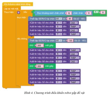 Giải Chuyên đề Tin học 10 Cánh diều bài 3: Thực hành lập trình điều khiển robot giáo dục