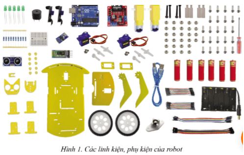 Giải Chuyên đề Tin học 10 Cánh diều bài 4: Thực hành lắp ráp các bộ phận của Robot giáo dục