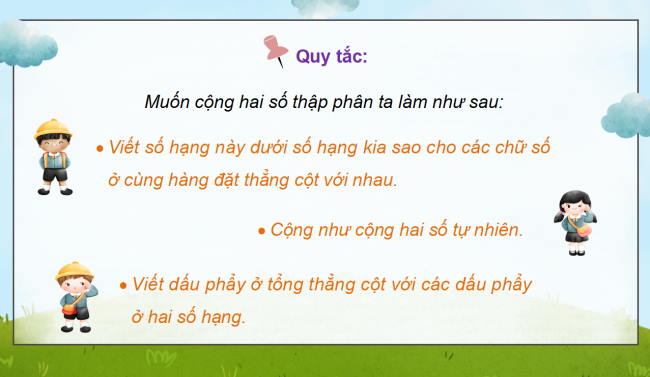 PowerPoint dạy thêm Toán 5 Bài 19: Phép cộng số thập phân