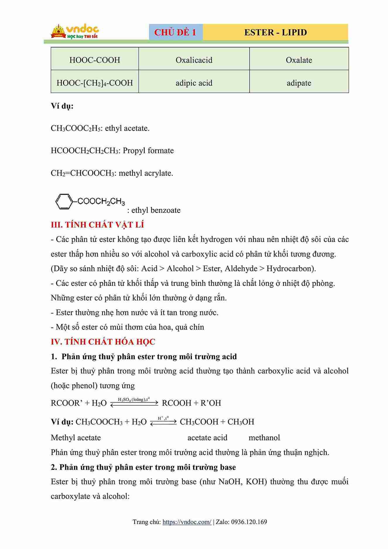 tom tat ly thuyet bai tap hoa 12 chuong 1 ester lipid hinh anh 2 1*800039