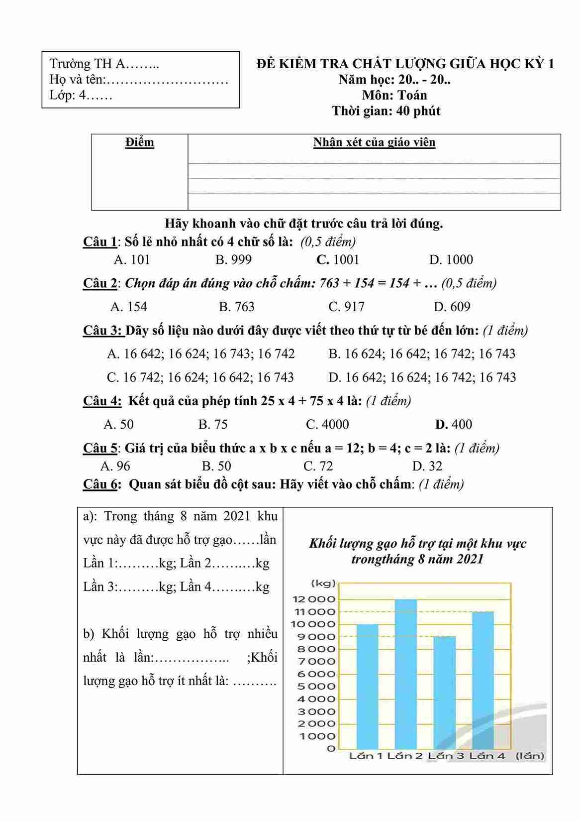 De thi Giua ki 1 Toan 4 CTST de 2 1*802506