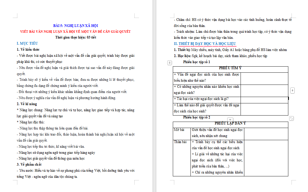 Viết bài văn nghị luận xã hội về một vấn đề cần giải quyết