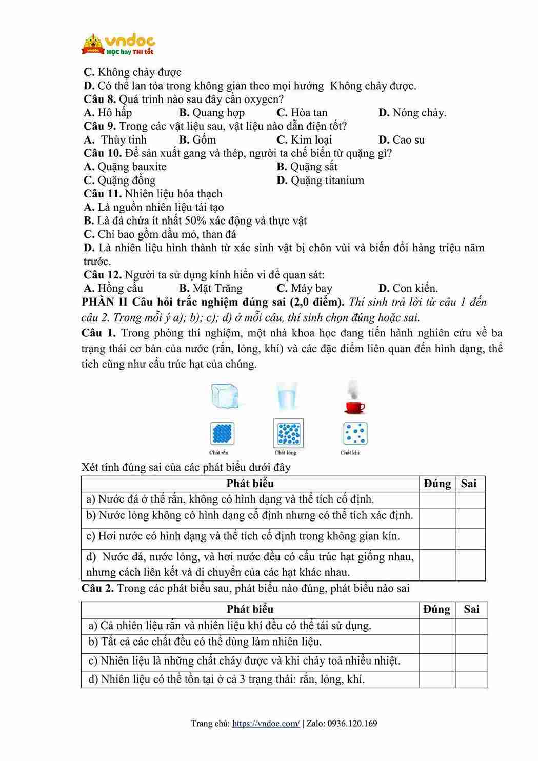 de thi giua hoc ki 1 khoa hoc tu nhien 6 ket noi tri thuc theo cv 7991 de 2 hinh anh 1 1*803033