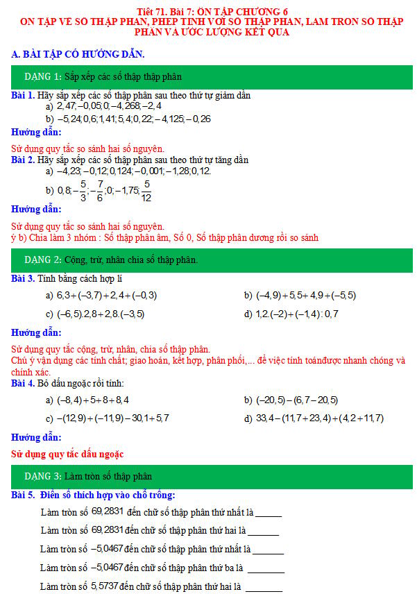 Ôn tập chương 6