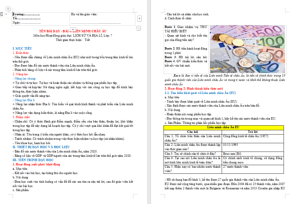 Giáo án PowerPoint Địa lí 7 Bài 4