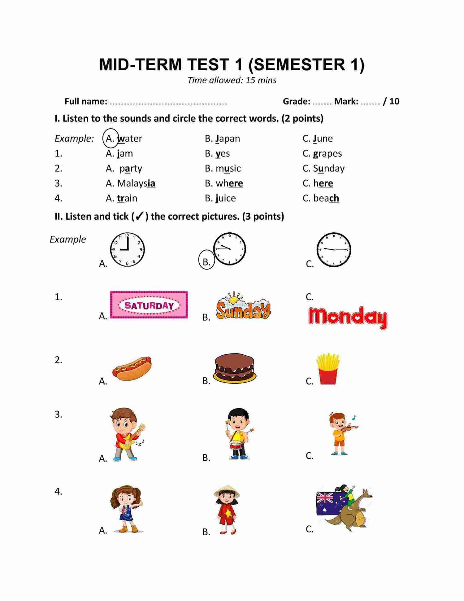 Mid term test 1 Semester 1 1*805785
