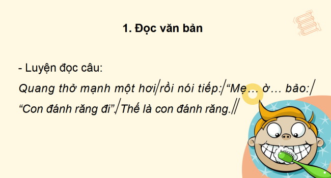 PowerPoint Tiếng Việt 2 Bài 6: Đọc Một giờ học