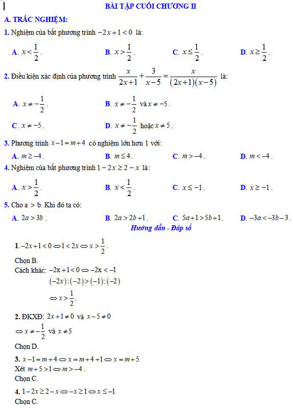 Bài tập cuối chương 2
