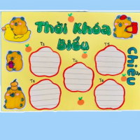 Giáo án Tiếng Việt 2 Bài 10: Viết Thời khoá biểu